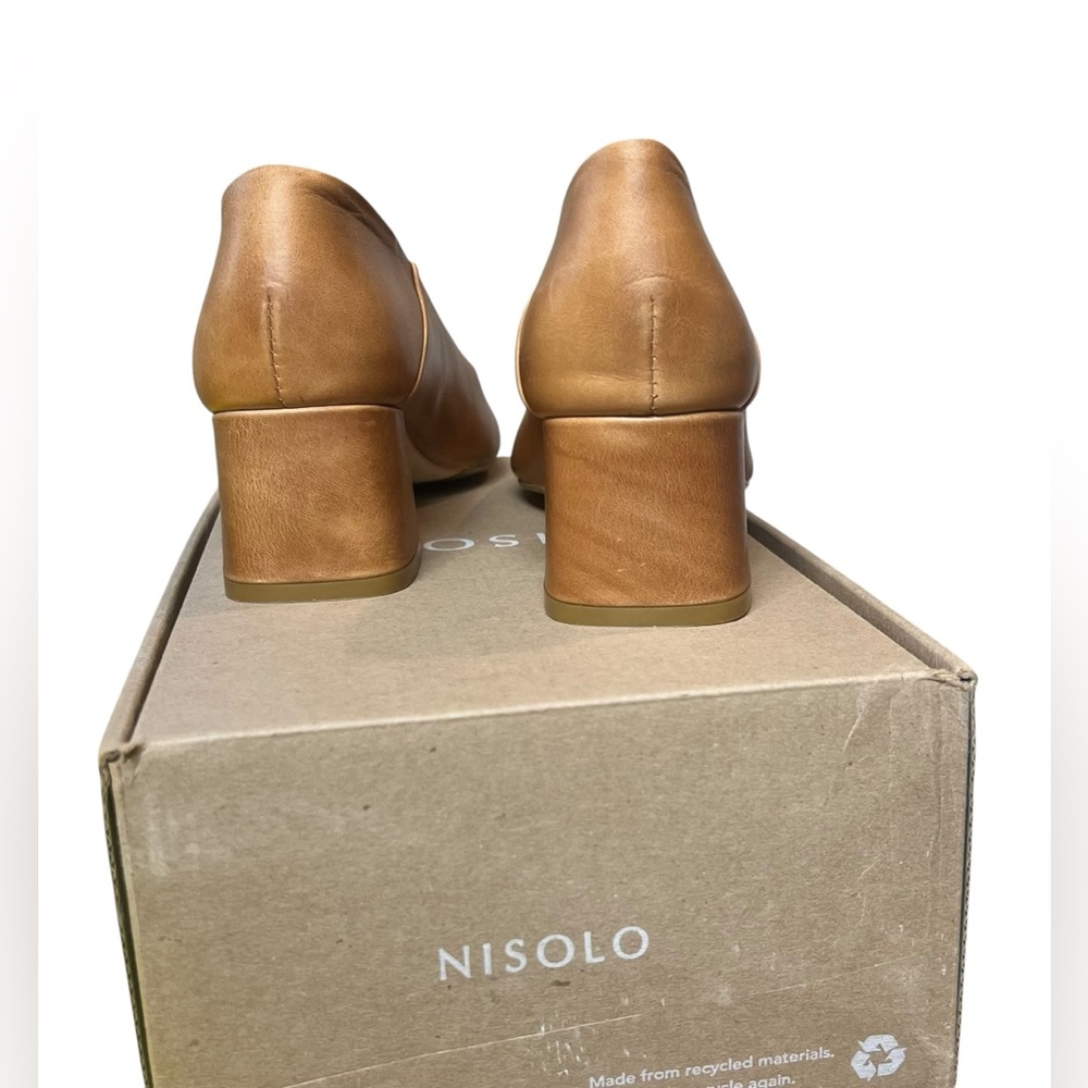 Nisolo Tan Block Heel Pumps - Picture 9 of 12